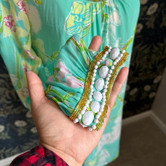 Lilly Pulitzer Madly Glamorous Harper Silk Beaded Dress - Picture 4 of 15